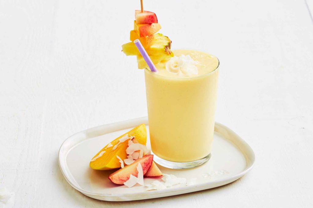 peach mango milk kefir